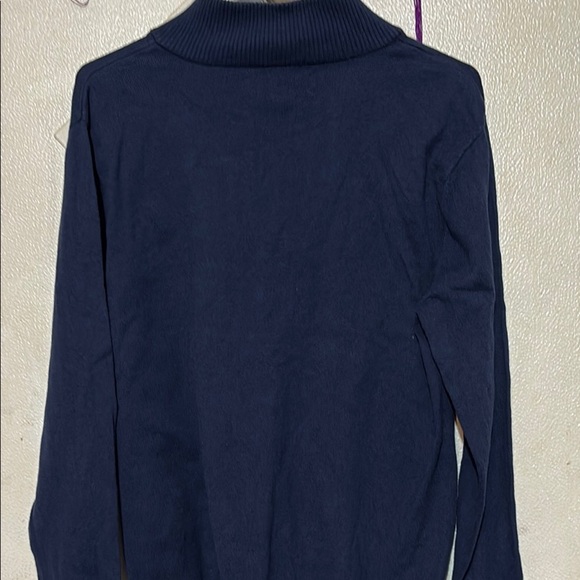 Hawker Rye Blue Zip Up Sweater with Stand-Up Collar - Picture 3 of 7